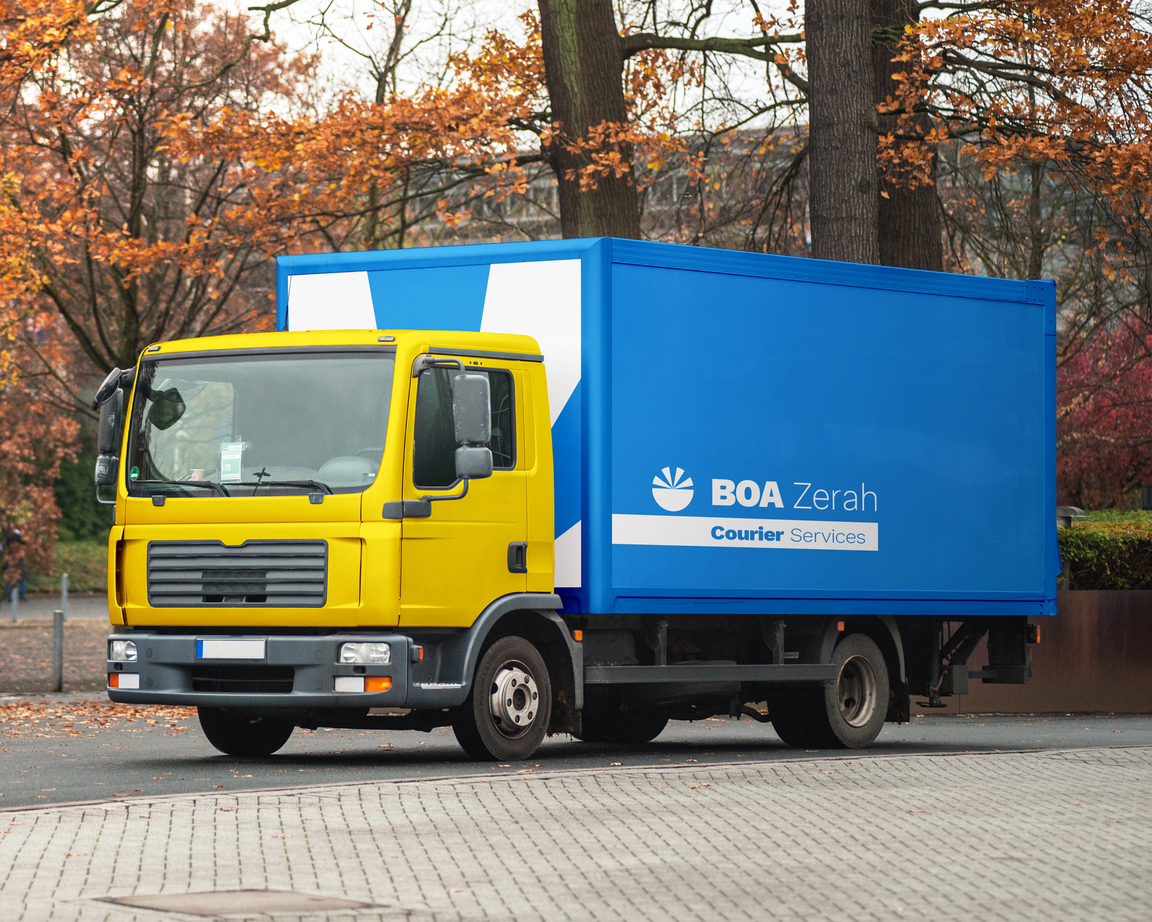 BOA Zerah Delivery Truck Mockup
